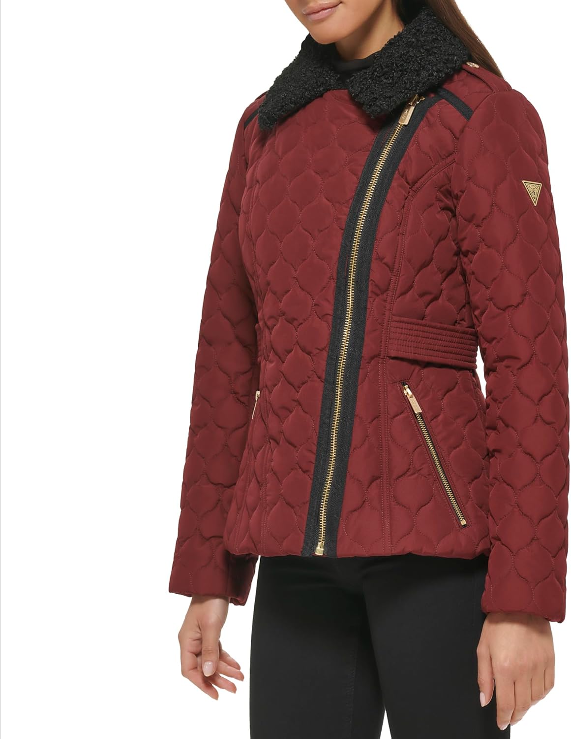 GUESS Womens Guess Women's Quilt Short Light-weight Jacket