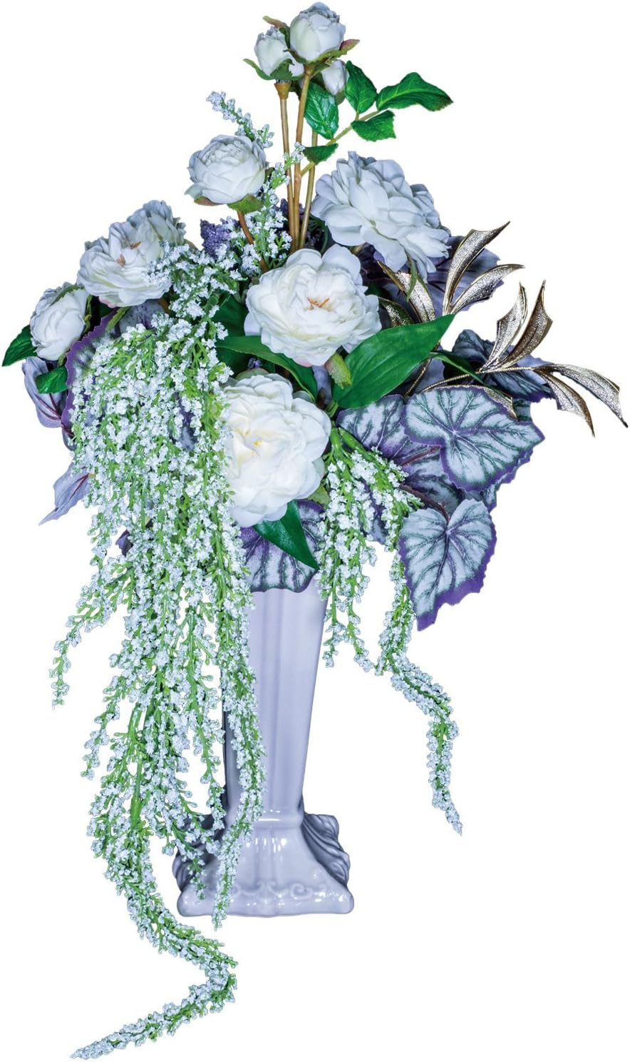 Amazon アマランサスの優美な流れとバラのハーモニー 假屋崎省吾のフラワーアレンジメント フラワーアレンジメント オンライン通販