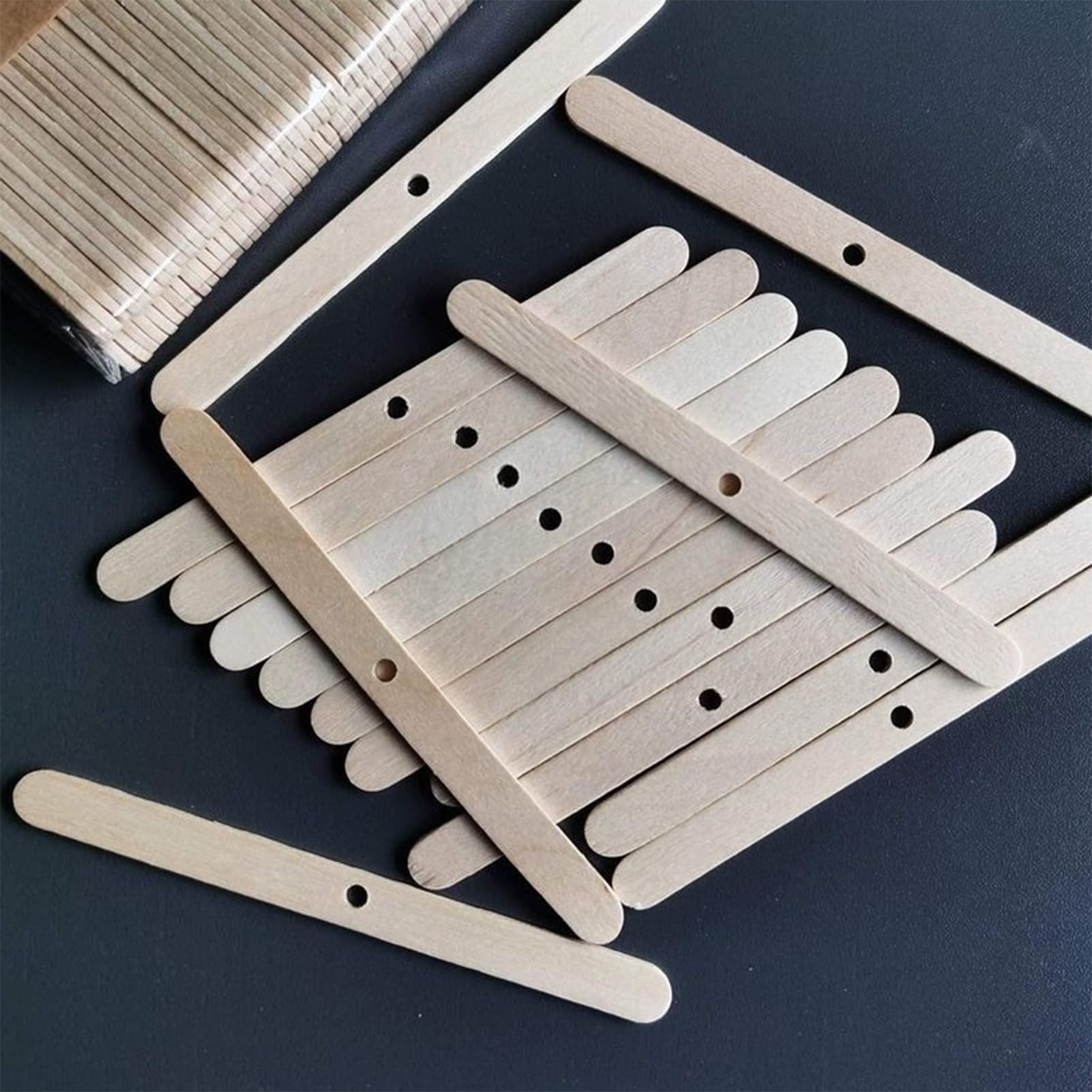800 Stück Kerzendochthalter, Dochtzentrierwerkzeug aus Holz, für die Kerzenherstellung, Wachsstifte, Clips, Geräte, Bastelbedarf
