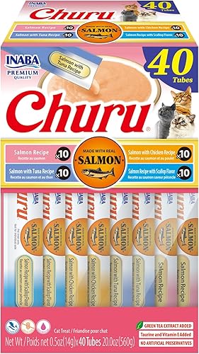 Miniatura 32 de INABA - Golosinas Churu para gatos, puré cremoso para gatos, sin cereales, que se puede lamer y exprimir / suplemento, 60 porciones, caja