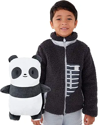 Cubcoats Character Transforming 2 in 1 Super Soft Sherpa Jacket, Kids Sherpas Jackets with Zipper