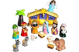 Christmas Nativity Playset : ETLUK Toddler Toy Nativity Set 17 pcs