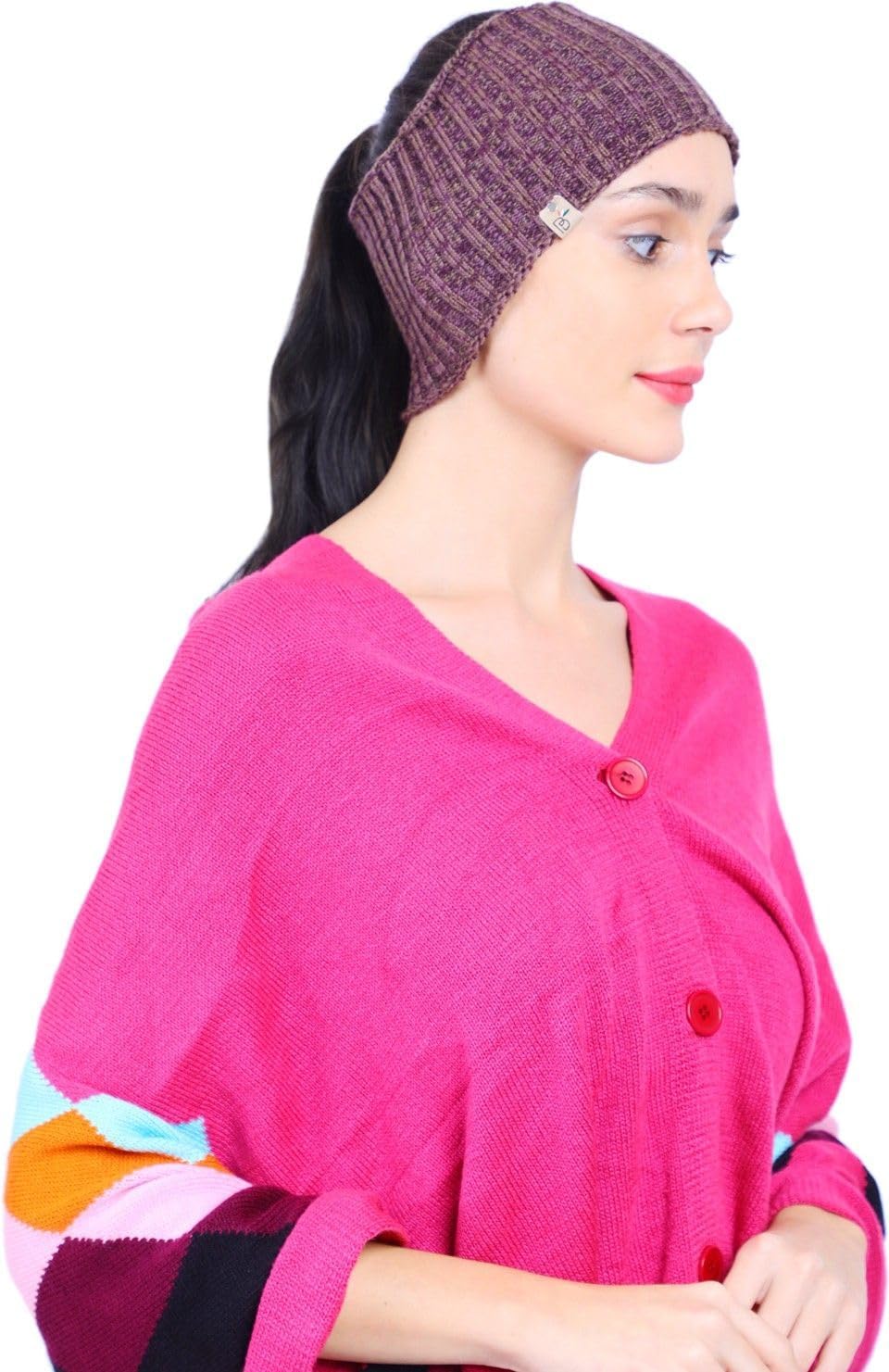 Self-Pattern Winter Woolen Beanie Cap for Men (Purple) | Soft Wool & Fur-Lined Warm Skull Cap | Stretchable Knit Hat for Cold Weather | Cozy Unisex Beanie for Adults & Teens