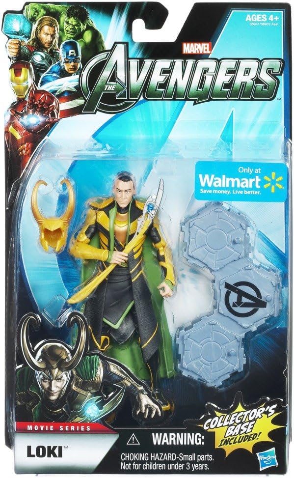 Marvel Legends Avengers Movie Exclusive 6 Inch Action Figure Loki Includes Collectors Base