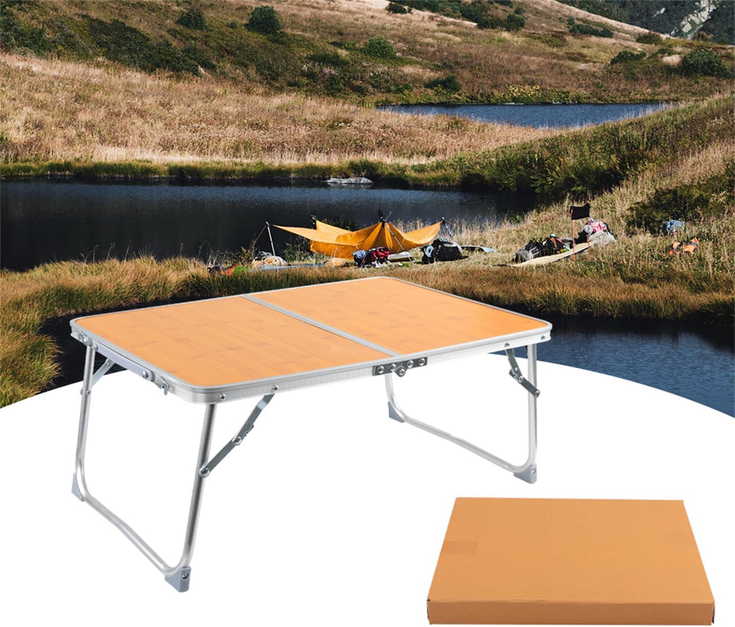 CZXING Folding Camping Table, Portable Small Folding Table