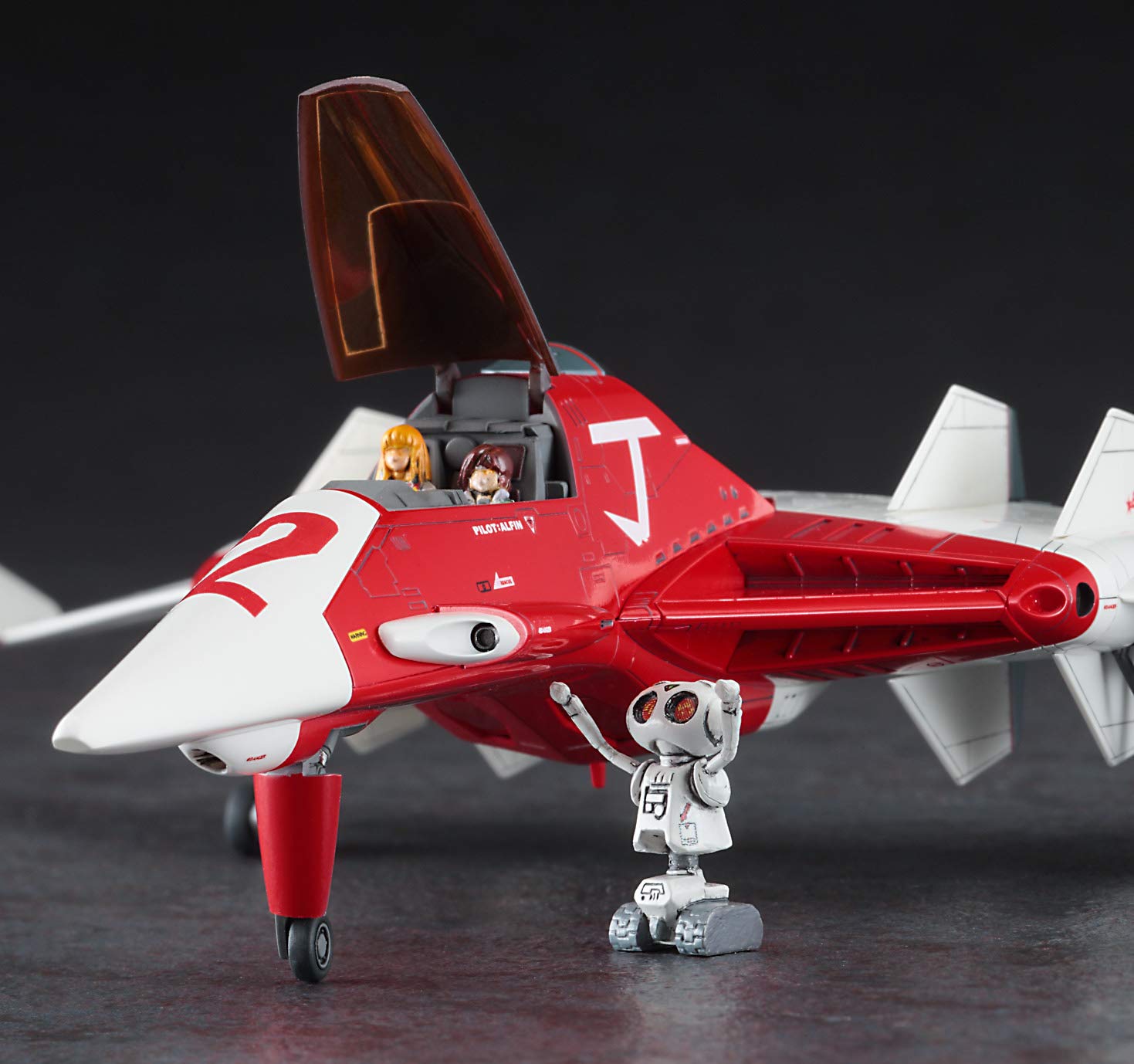 Hasegawa 064775 - Modellino Crusher Joe fighter 2, scala 1:72