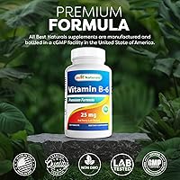 Vista 5 de Best Naturals Vitamina B-6 Tabletas de 25 Mg, 250