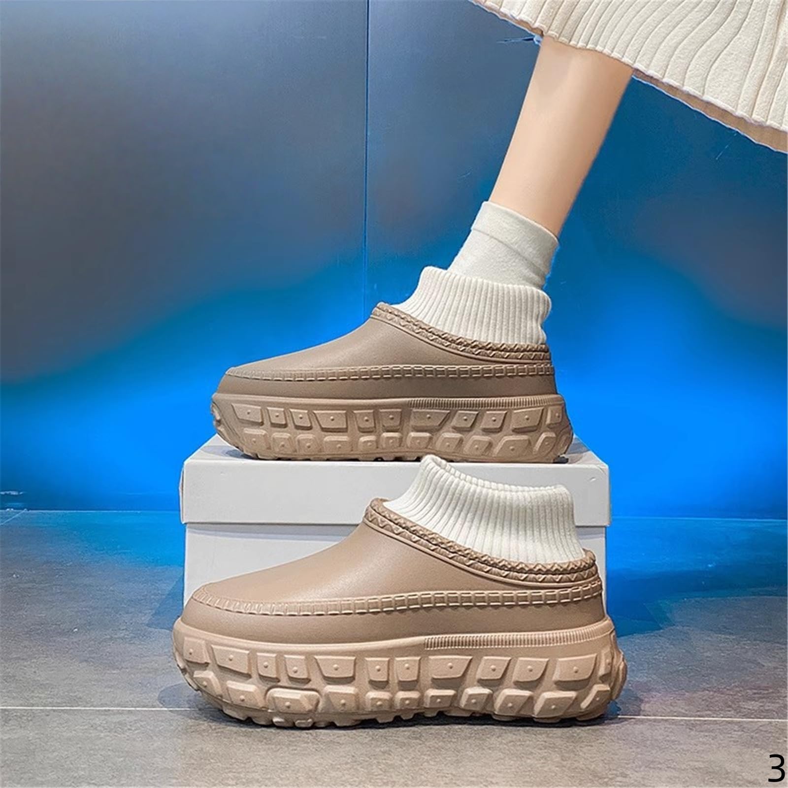 Pantofole Donna In Cotone Per Uomo E Invernali Spesse Calde Di Grandi Dimensioni Con Punta Chiusa Scarpe Merda