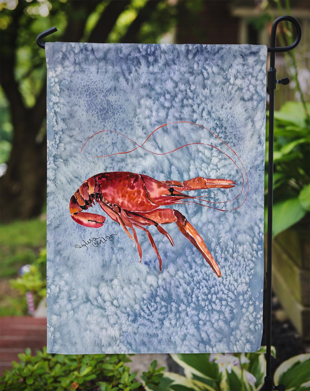 Caroline's Treasures 8231GF Crawfish Flag Garden Size, Small, multicolor