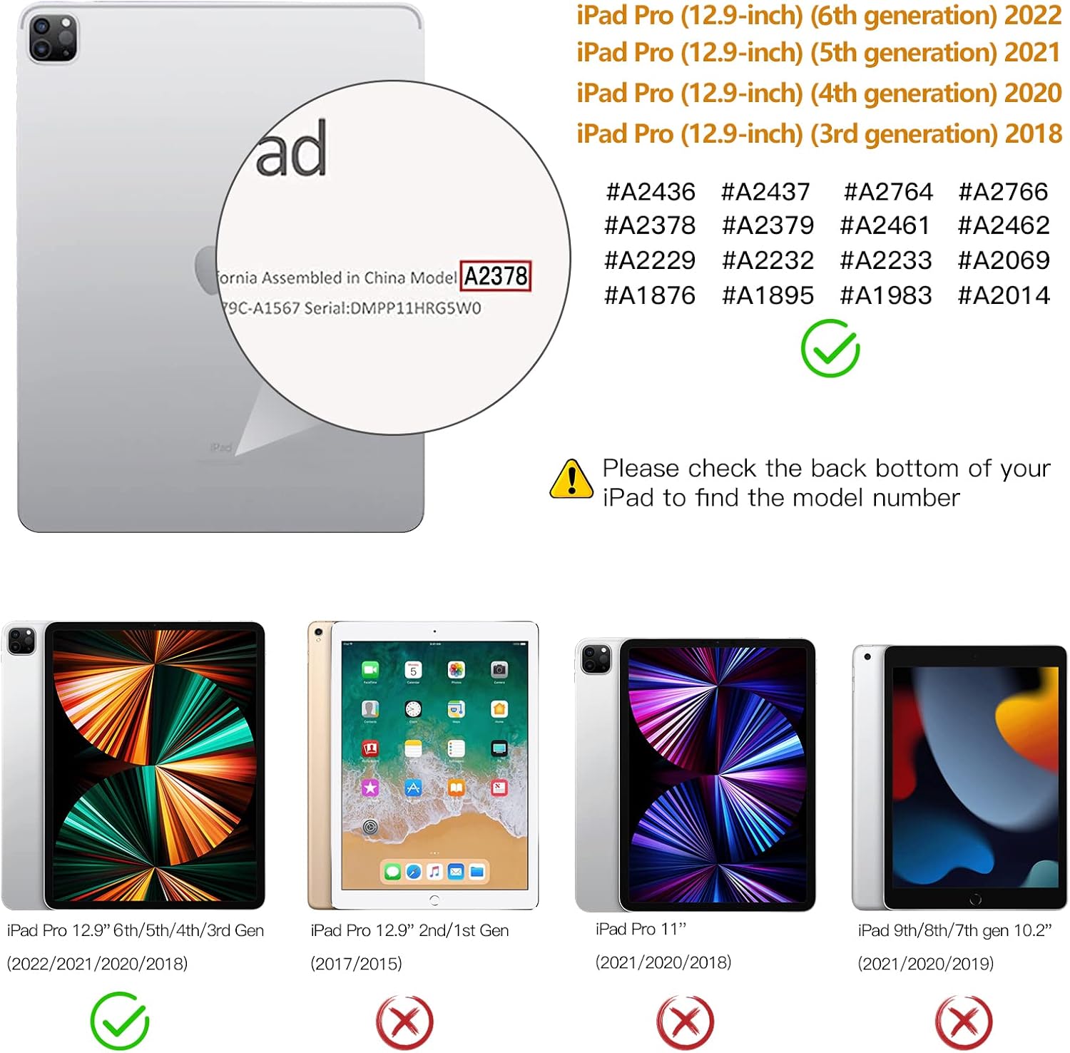 Akkerds Compatible with iPad Pro 12.9 Case 6th/5th/4th/3rd Generation with Pencil Holder, Trifold Stand Smart Cover with TPU Back for iPad 12.9 Pro Case 2022/2021/2020/2018, Auto Wake/Sleep, Green