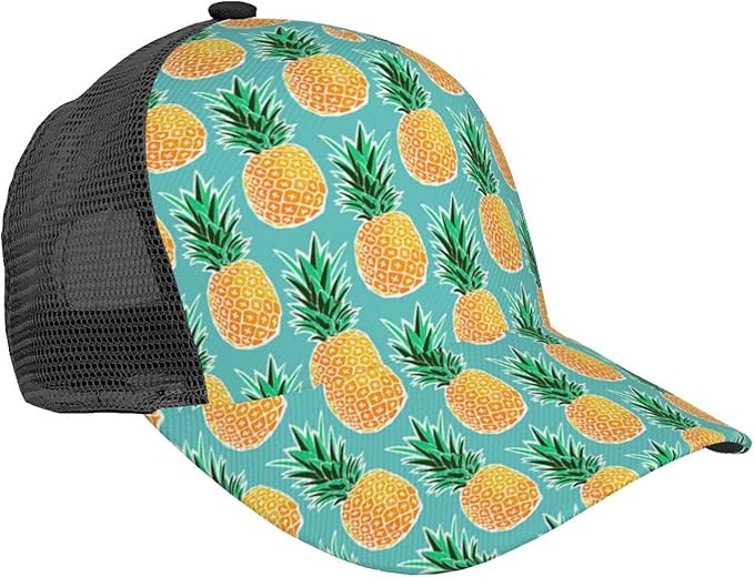 Amazon メッシュキャップ 軽量 速乾性 おしゃれ ヒップホップ 野球帽 Uvカット 紫外線対策 通気性 メッシュ 帽子 メンズスポーツ ッシュ キャップ 男女兼用 調整可能 夏 ハワイ 熱帯 パイナップル キャップ 通販