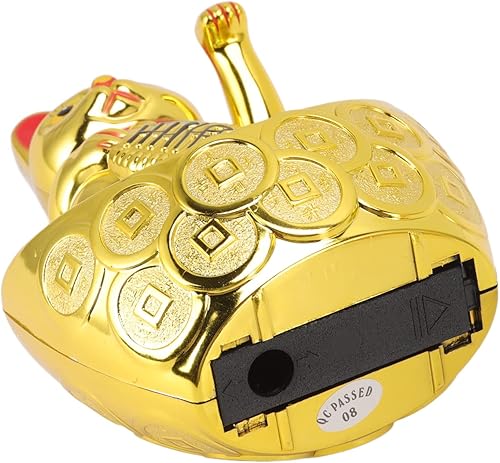 Miniatura 7 de Focket Maneki Neko japonés de 5.5 pulgadas, funciona con pilas, adornos para el hogar y cafeterías