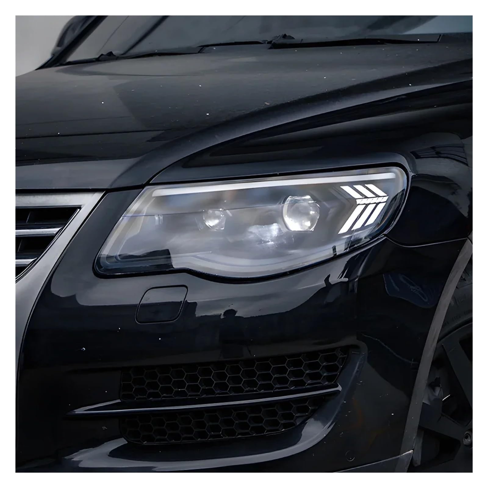 Fari Anteriori per VW Touareg 2007-2010, aggiornamento fari Auto con proiettore a Doppia Lente, Accessori Plug And Play