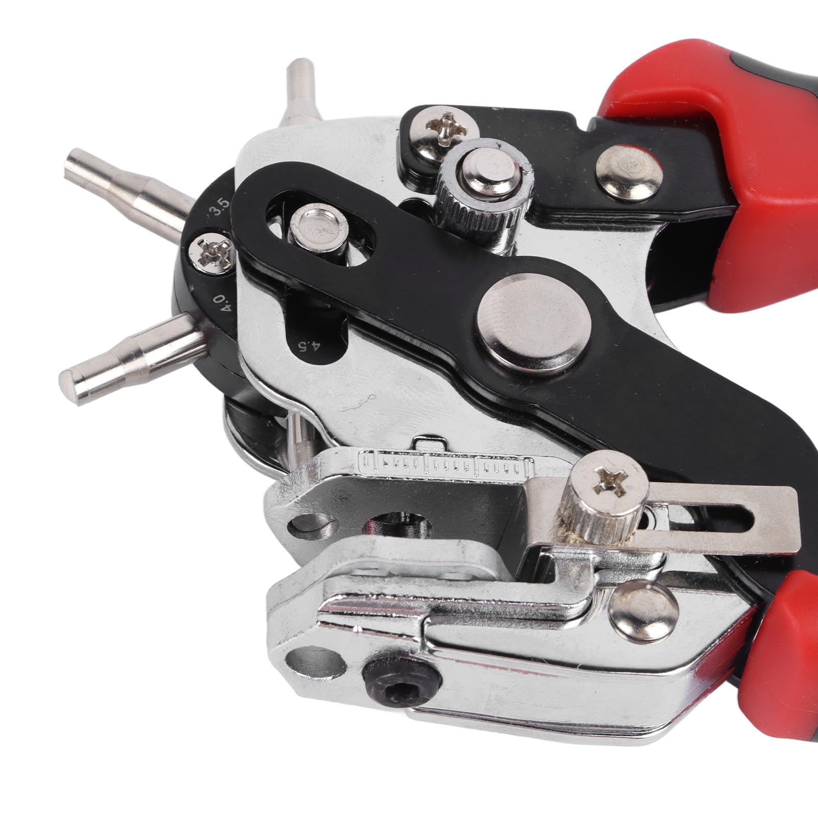 TOOLSGO Leather Hole Puncher Heavy Duty Punch Plier for Belts Watch Bands Handbag Straps Fabric DIY Home Craft Projects Multi Hole Sizes Make