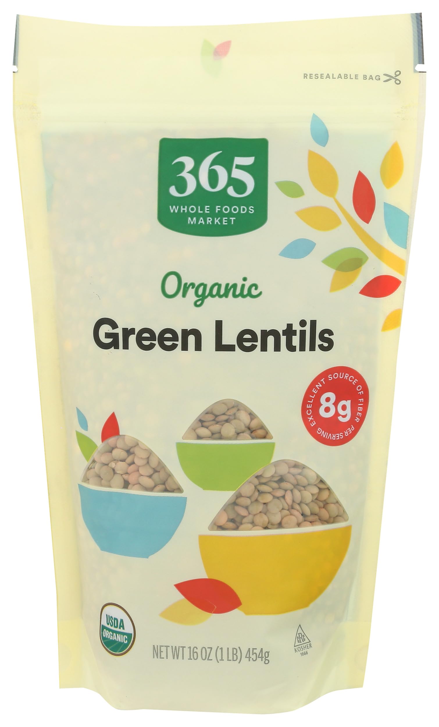 - 365 by Whole Foods Market, Organic Green Lentils, 16 Ounce