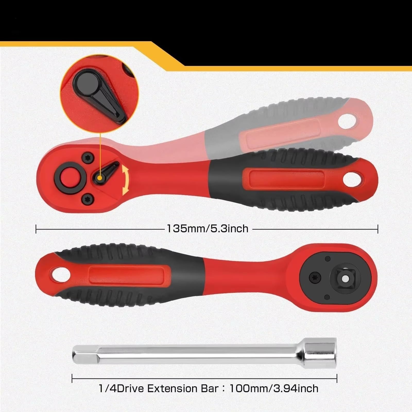 Maletín herramientas multiusos Juego De Llaves De 35 Piezas De 1/4 Pulgadas Para Mini Trinquete Herramienta Reparación Automóviles Llaves Herramientas De Mano