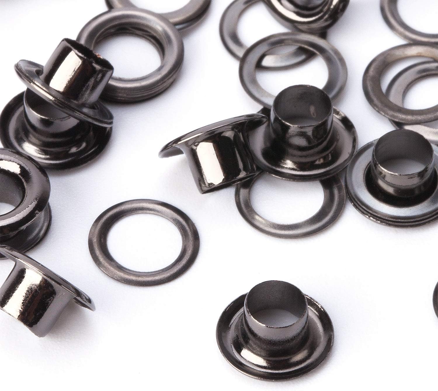 100 X 14mm Gold Eyelets Rust Proof Grommet Chrome Coated Solid Brass Ideal Use for Leather Crafts Clothing Scrapbooking by Wedding Decor