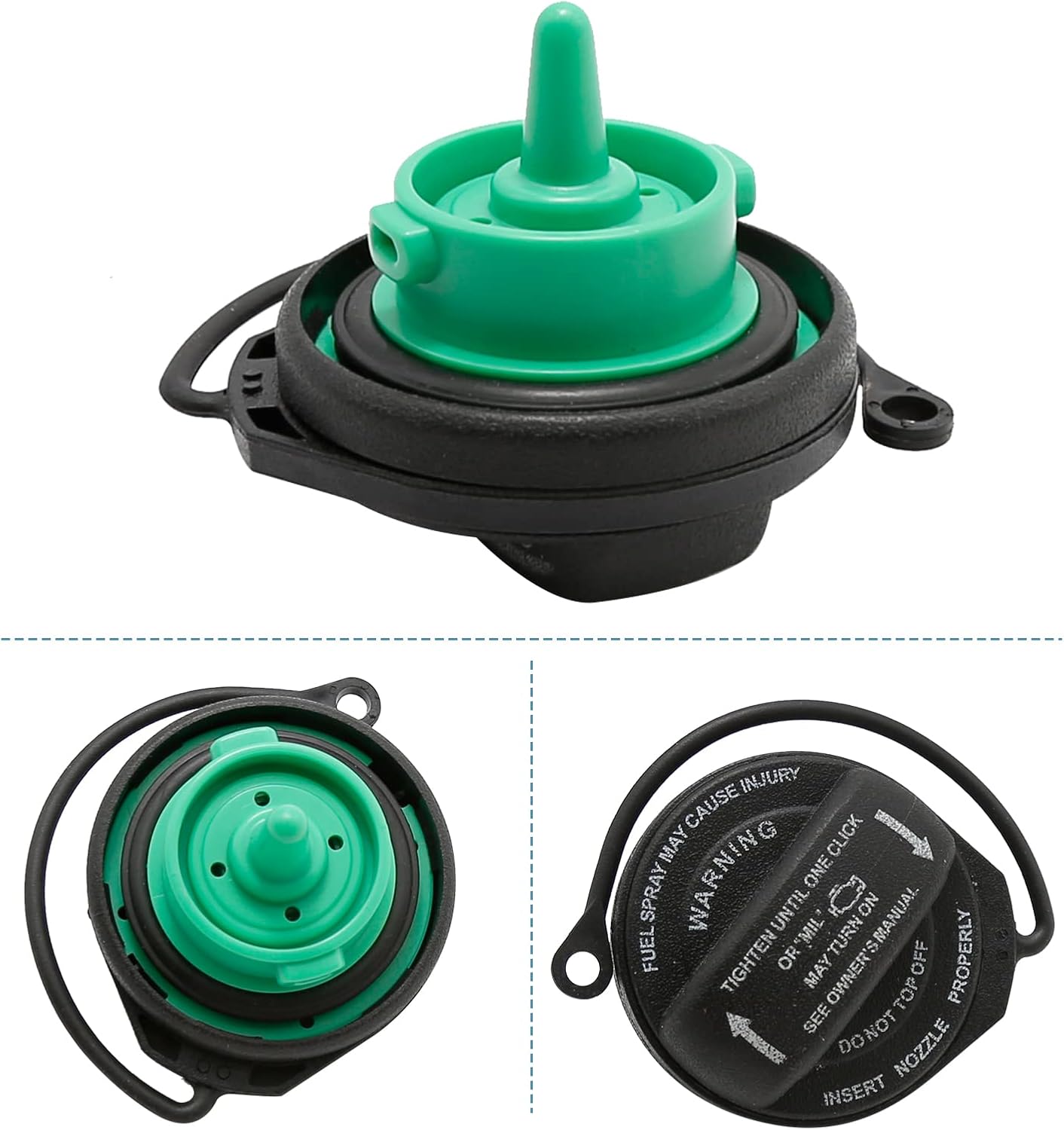 EATAKWARD Fuel Tank Cap Gas Cap Replaces# 3C8201550E 3C0-201-550-N 3C0201550N Replacement for CC 2009-2017 / Eos 2007-2016 / Passat 2006-2010 / Tiguan 2009-2017 / Tiguan Limited 2017-2018