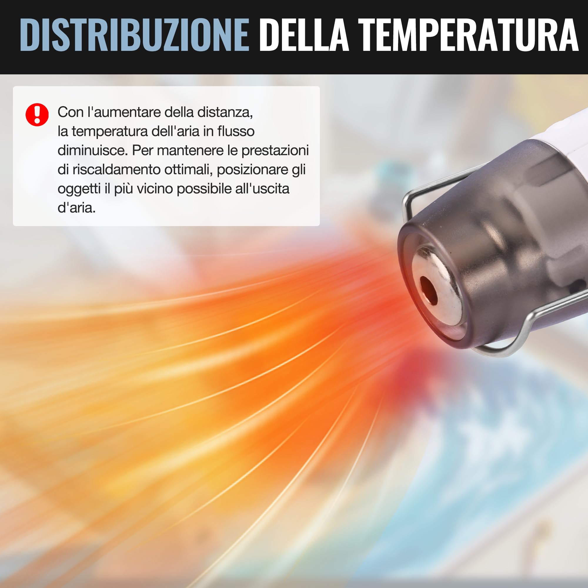 WORKPRO Pistola ad aria calda mini 8V con batteria 4000 mAh, 300℃/450℃, riscaldamento rapido in 30 s, con ugello riflettente e 50 guaine termorestringenti per fai-da-te, riparazioni e lavori creativi