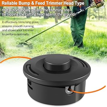 25-2 Bump Feed Trimmer Head fit for Stihl FS55 FS55R FS56 FS56RC FS70 FS70R FS80 FS85 FS90 FS90R FS91R FS94R FS100RX FS110 FS111RX FS120 FS130 FS131 FS240, Part # 4002 710 2191, 4002 710 2108 (3-PACK)