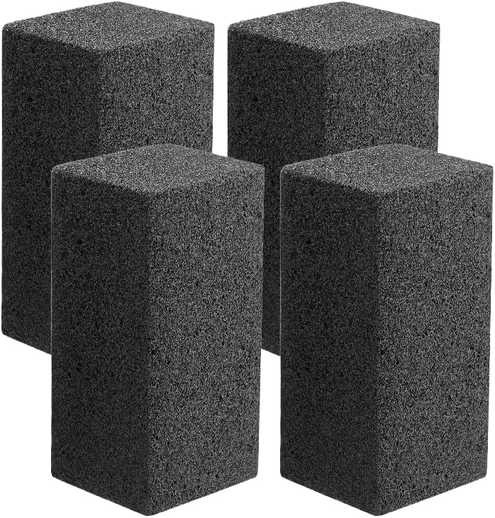 Miniatura 9 de Parrilla de piedra pómez de grado comercial de 8 x 4 x 3.5 pulgadas, parrilla de hierro fundido para ahumar limpia, parrilla de hierro