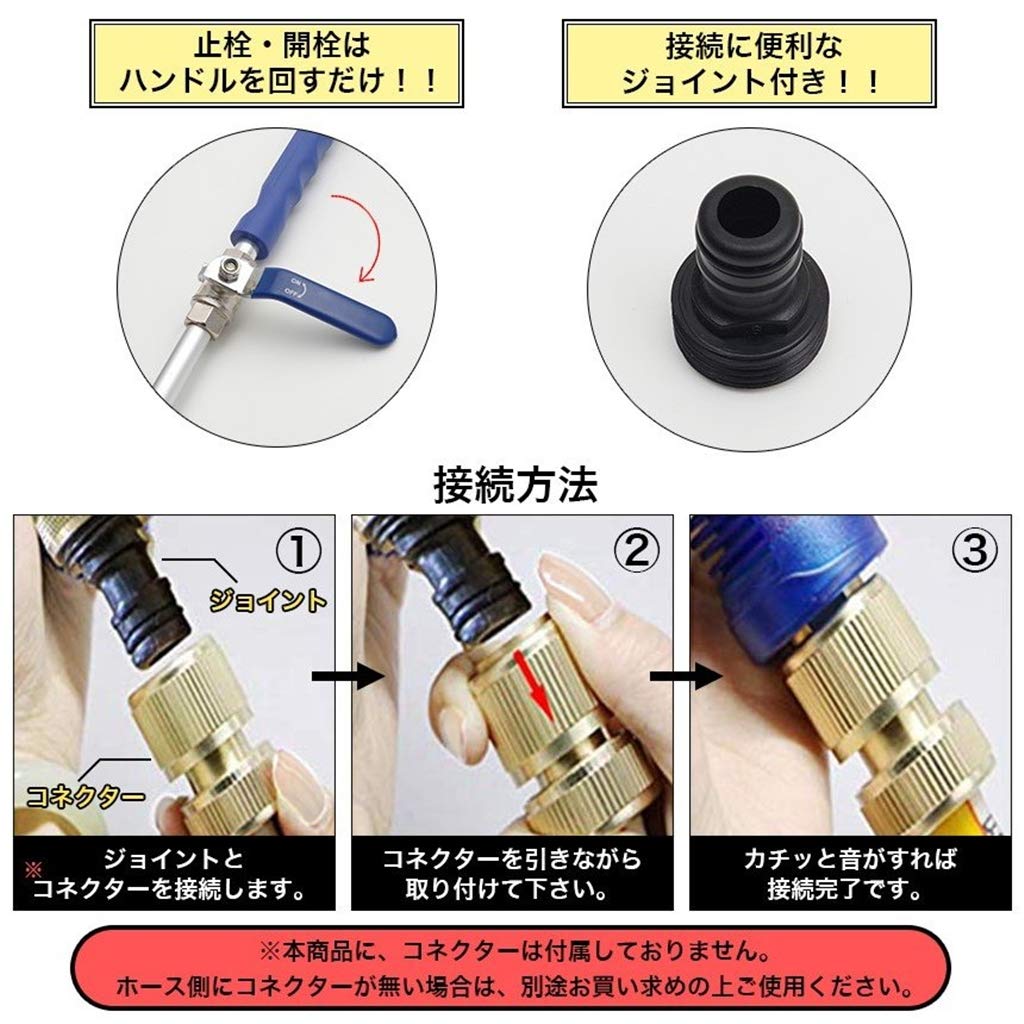 Amazon.co.jp: 電気代0円！ホースにつなげるだけ!!高圧洗浄ノズル 豪華