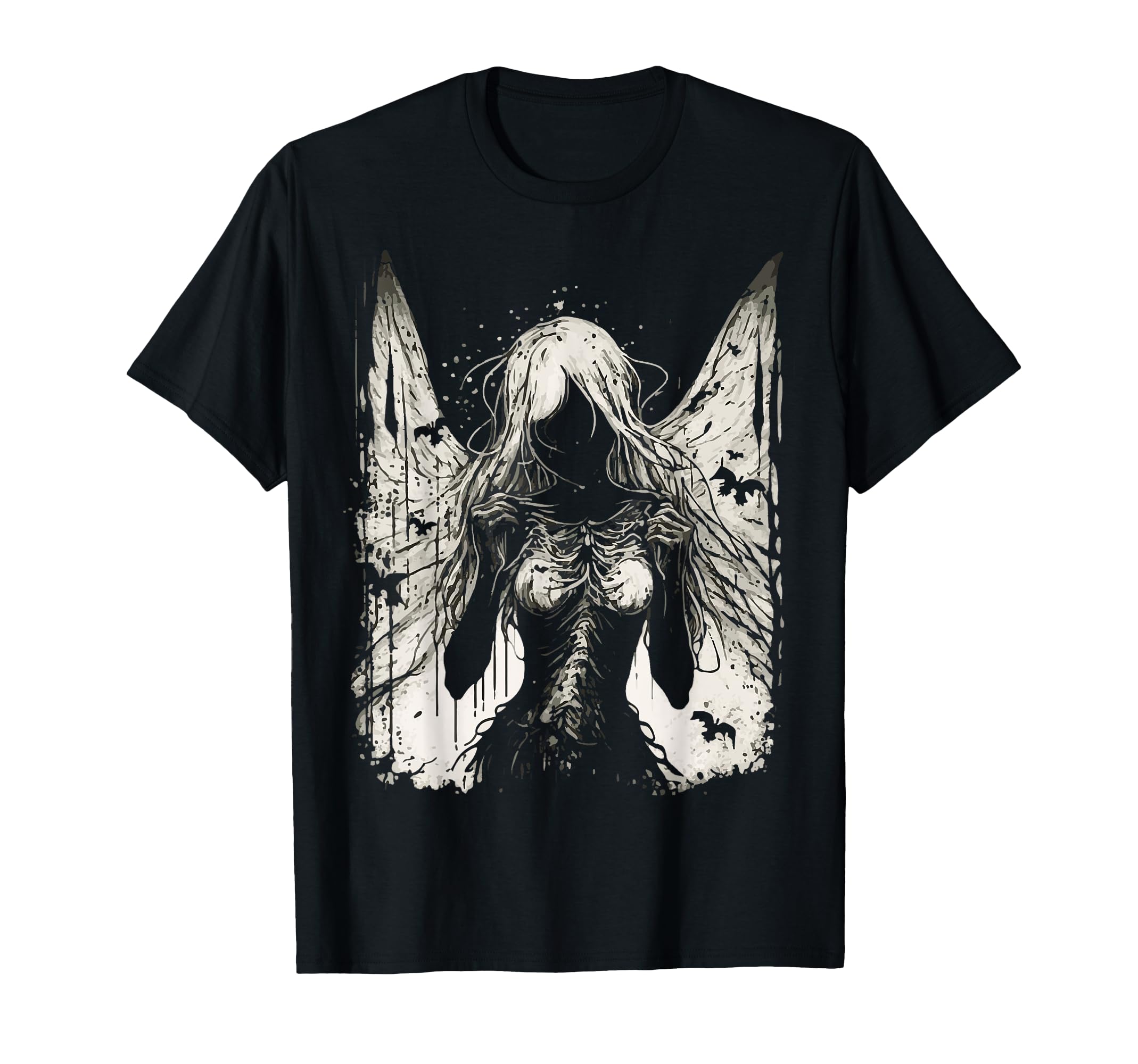 Nice Ghost Club★韓国★男女兼用 Devil Angel Skeleton T-shirt devil angel skeleton tee[green] - niceghostclub