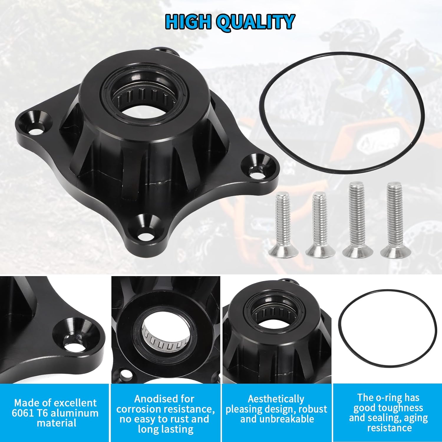 Front Pinion Cover Assembly for Polaris Sportsman Scrambler 850 1000 2013-2021 for Polaris Front Cover Assembly 3236143 3235438