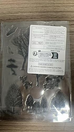 Miniatura 7 de Arbuya Sellos transparentes de fondo para hacer diarios o tarjetas, sellos de goma con palabras inglesas, sellos de silicona de cumpleaños de