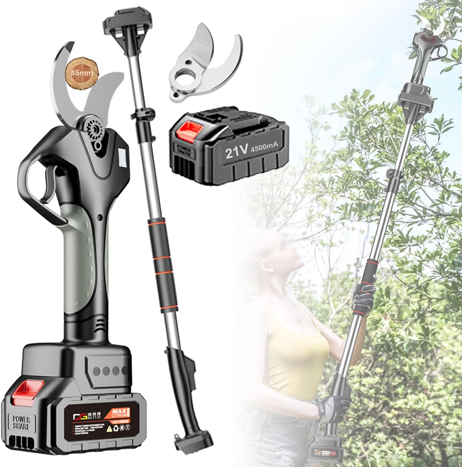 Borsa Portautensili Per Forbici Elettriche - Gilet Da Giardino Con Taschene Regolabile - Foto 5