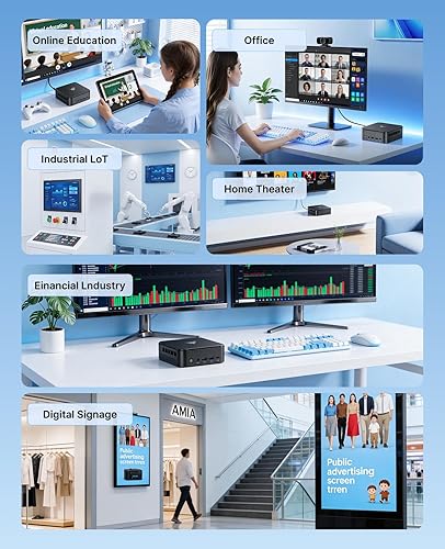 Miniatura 9 de KAMRUI Mini PC E3B 11 Pro AMD Ryzen V2748 (Beat R7 5825U/R5 6650H/R5 7430U, hasta 4.3 GHz), mini computadora de escritorio 16 GB DDR4 512 GB SSD,