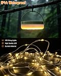 Les lumières du camping, 40Ft Bande de fées, Lampe de tente, Lanterne extérieure & USB Portable rechargeable, Télécommande, 5 Modes d'éclairage, IP44 imperméable
