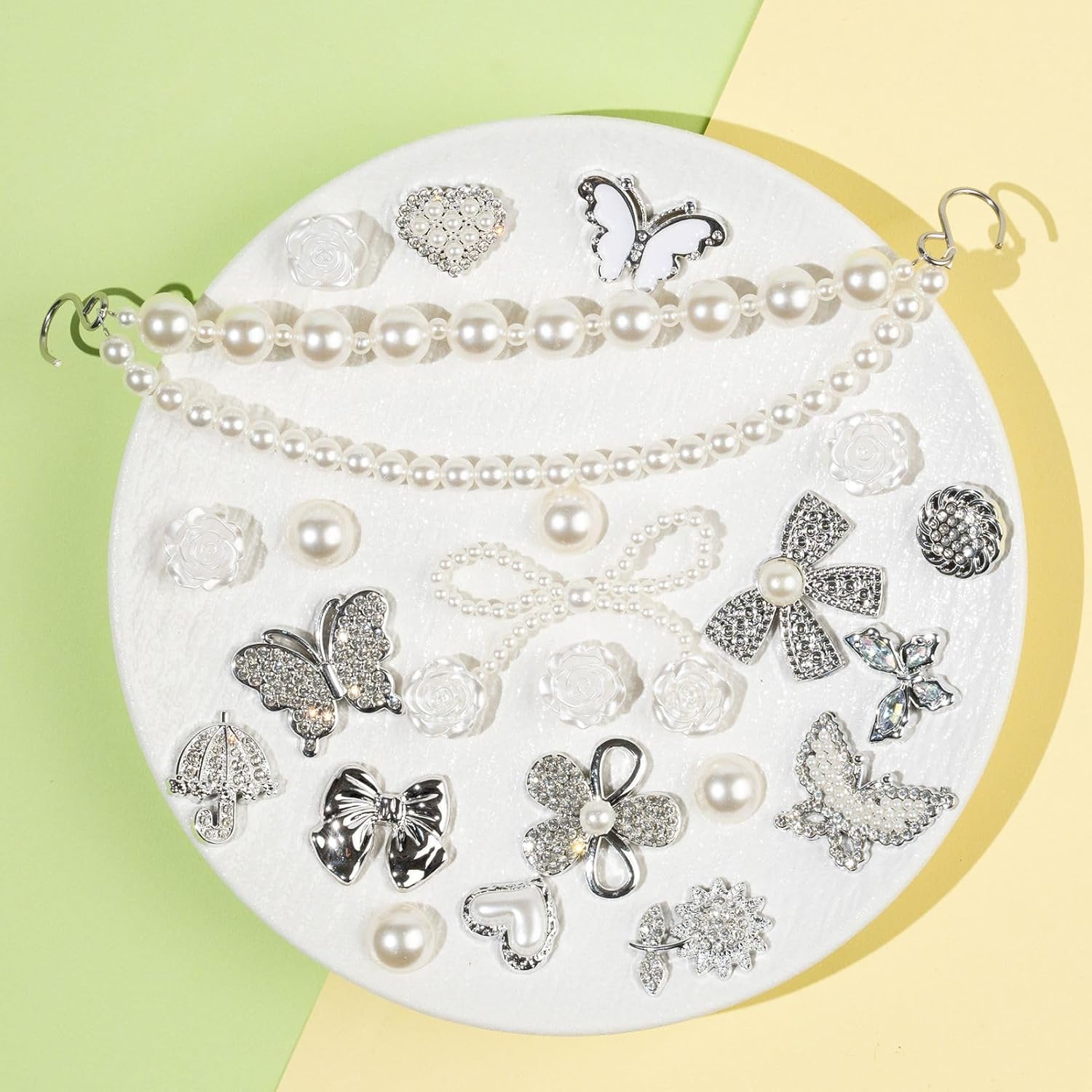 Mon Caramel Resin Beach Bag Accessories Charms,Resin Beach Totes Accessories Inserts,Daisy Flower Bag Charms
