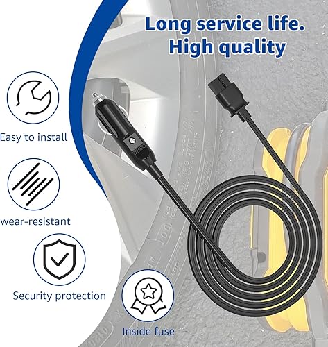 Miniatura 5 de N506585 para el cable del inflador DeWalt, reemplazo para la fuente de alimentación del inflador DCC020IB