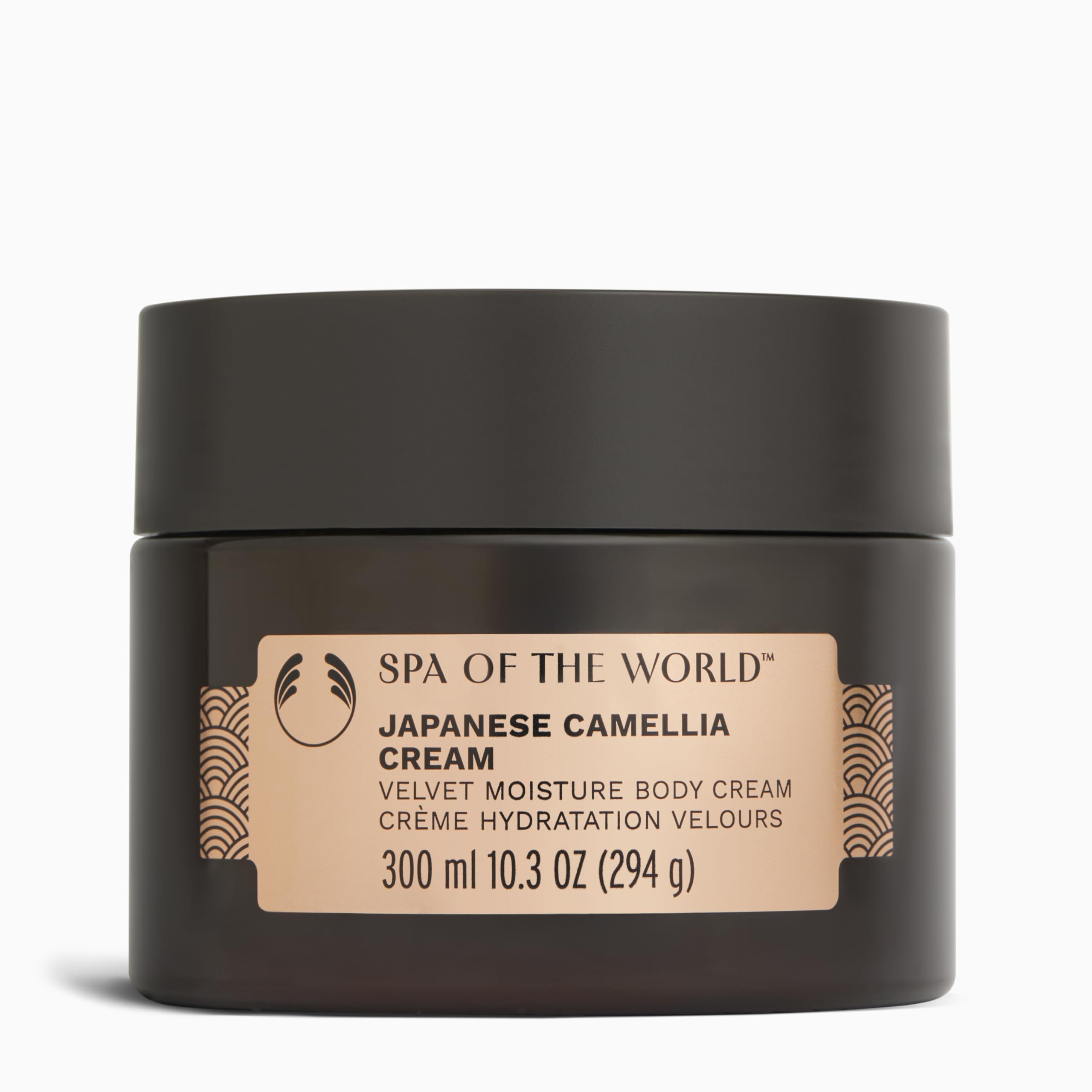 The Body Shop Spa of the World Crème corporelle au camélia japonais (1 x 300 ml), crème hydratante corporelle luxueuse à l'huile de graines de camélia, crème florale veloutée pour une peau douce