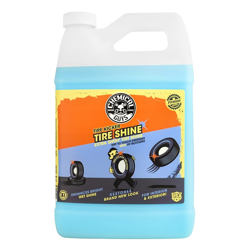 Chemical Guys Tire Kicker TVD113SW Brilho Extra para Pneus, Borracha, Vinil e Plástico, Galão de 3,79 L