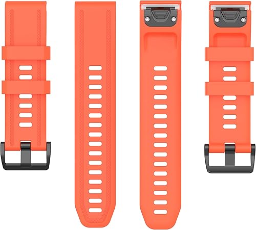 Vista 45 de Correas de reloj Garmin Fenix 6S Pro para mujeres y hombres, Fenix 5S Plus Band de 0.787 pulgadas (0.787 in), correas de repuesto de silicona