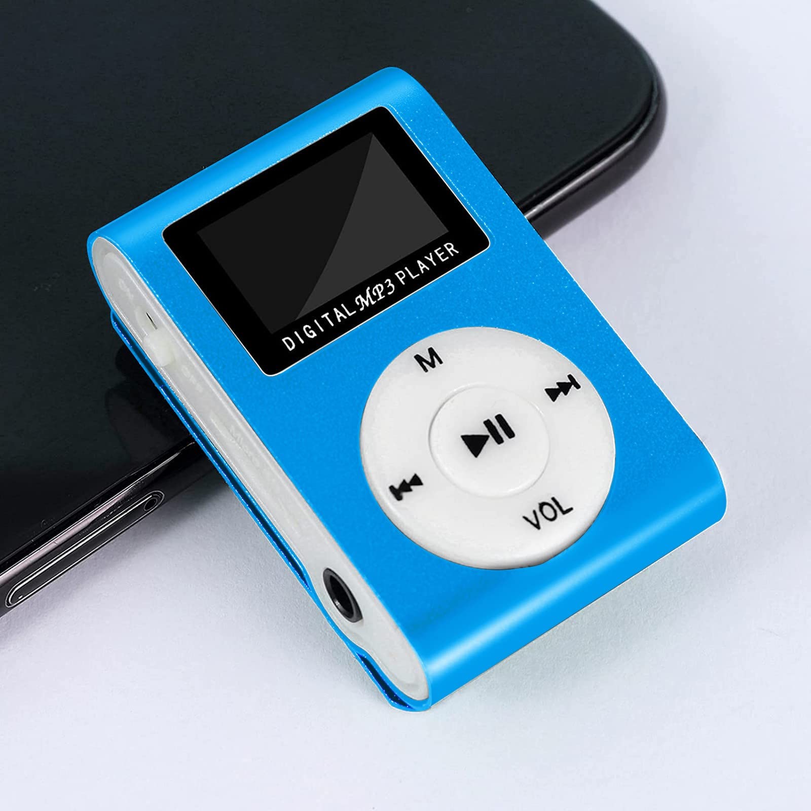 Mp3 Player for Sports, Travelling USB Portable Music Player with Speaker LCD Screen Digital Music Long Standby Time Mp3 Player for Kids Cool Stuff Tech Gadgets Electronics for Men (Blue)-image-36