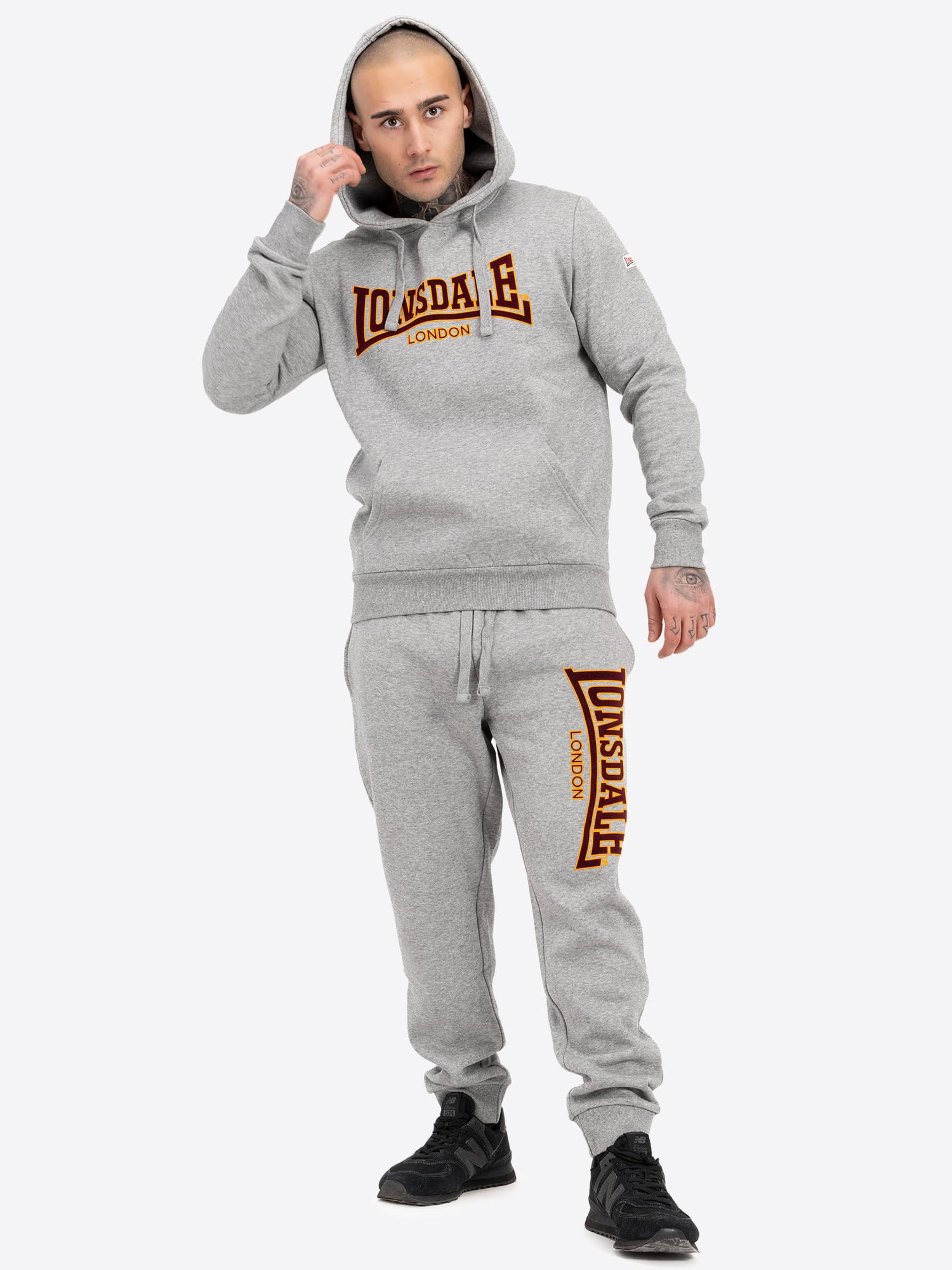 Lonsdale Hooded Classic Ll002 Sudadera con Capucha Hombre