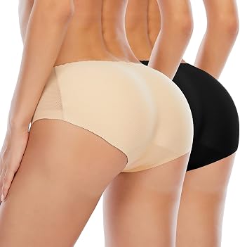 Werena Butt Lifter Panties for Women Padded Underwear Seamless Booty Pads Enhancer Shapewear Butt Lifting Panty