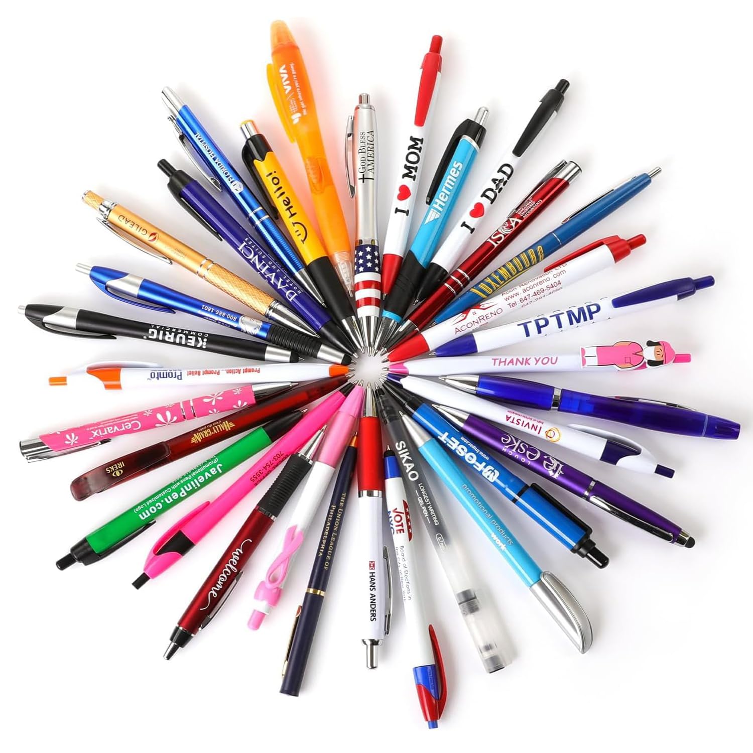 Kugelschreiber, 100 StüCk Fehldruck Kugelschreiber, ZufäLlig Stifte, GroßHandelspackung Von Kulischreiber Set Blau Und Schwarz Tinte, Mit Glattem Schreibfluss– Ideal FüR BüRo, Schule, Kulli, Pens