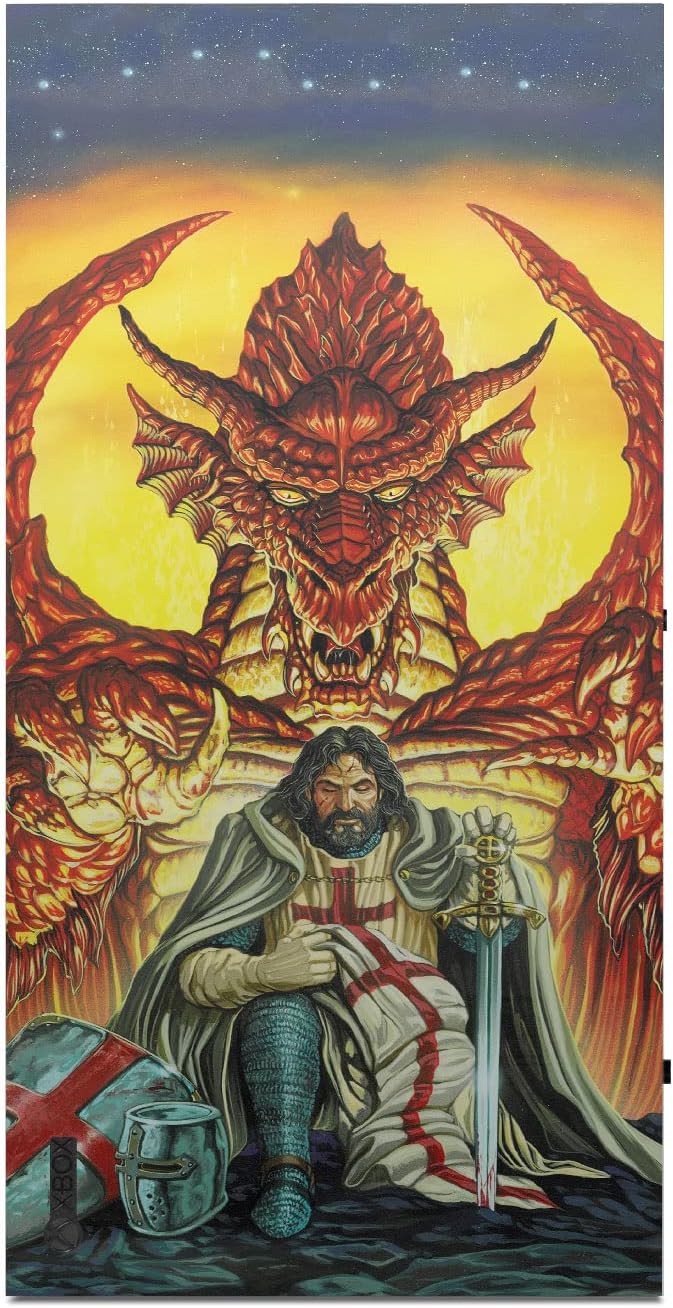 Head Case Designs Officially Licensed Ed Beard Jr Knight Templar Friendship Dragons Vinyl Sticker Gaming Skin Decal Cover Compatible With Xbox Series X Console and Controller Bundle