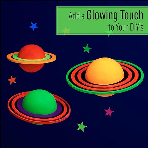 Miniatura 4 de FolkArt Pintura acrílica que brilla en la oscuridad, 2 onzas, rojo (paquete de 3)