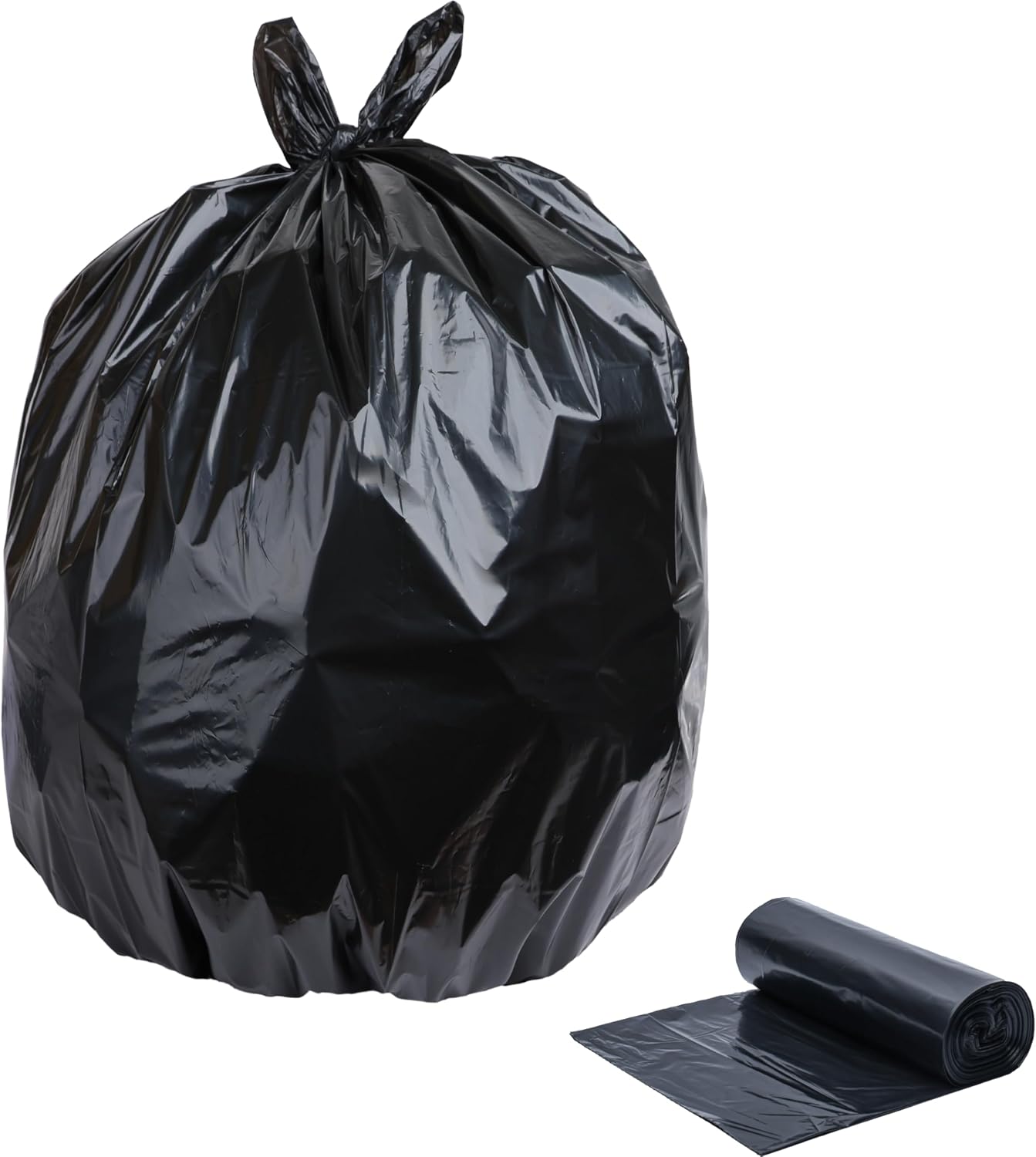 Typlastics 55-60 Gallon Black Trash Bags 36" x 60" 1.2 Mil Pack of 100