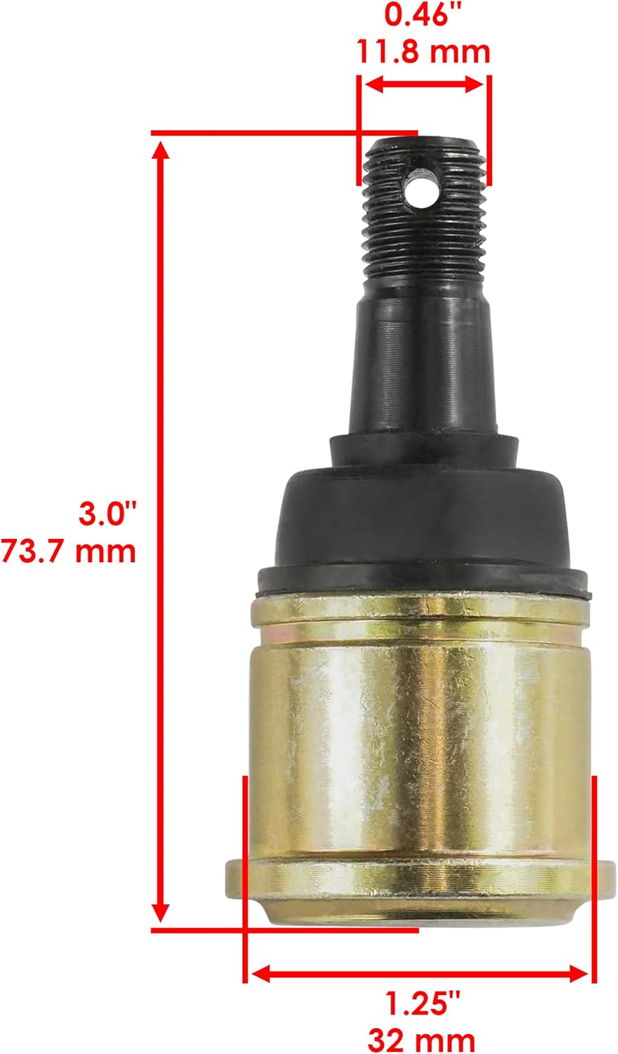 Caltric Set of 2 Ball Joints Compatible With Yamaha Bear Tracker 250 2Wd Yfm250X 1999-2004