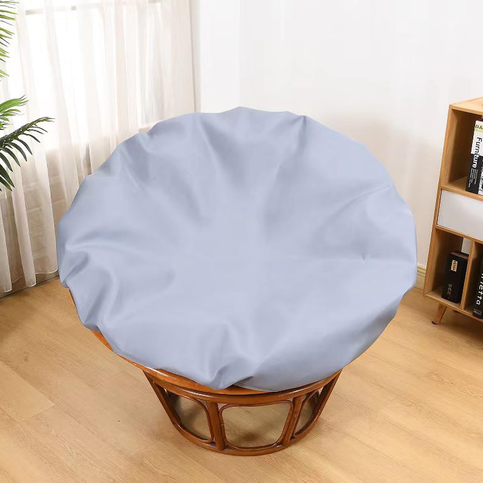 Funda de cojín impermeable para exteriores, funda de cojín extraíble con cierre de cremallera, fácil de limpiar, duradera, protector de cojín para muebles de exterior
