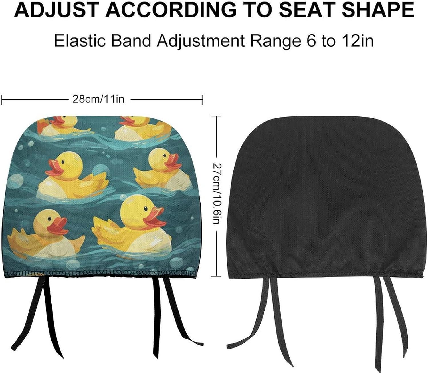 Car Headrest Covers 1 PCS Soft Breathable Car Seat Headrest Protector image 2