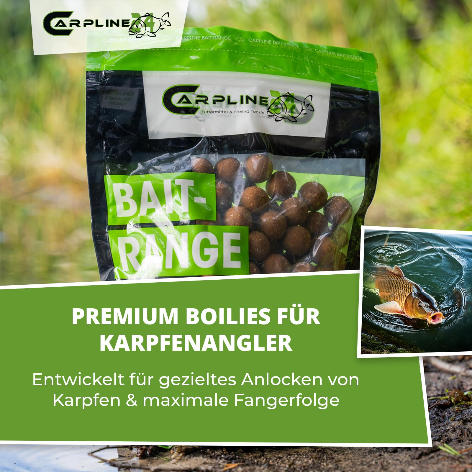 Premium Boilies Leber - 5 kg - 16 mm - Karpfenköder zum Angeln, Futterboilies zum Anfüttern von Karpfen, Carp Baits, Angelfutter mit Lockstoff