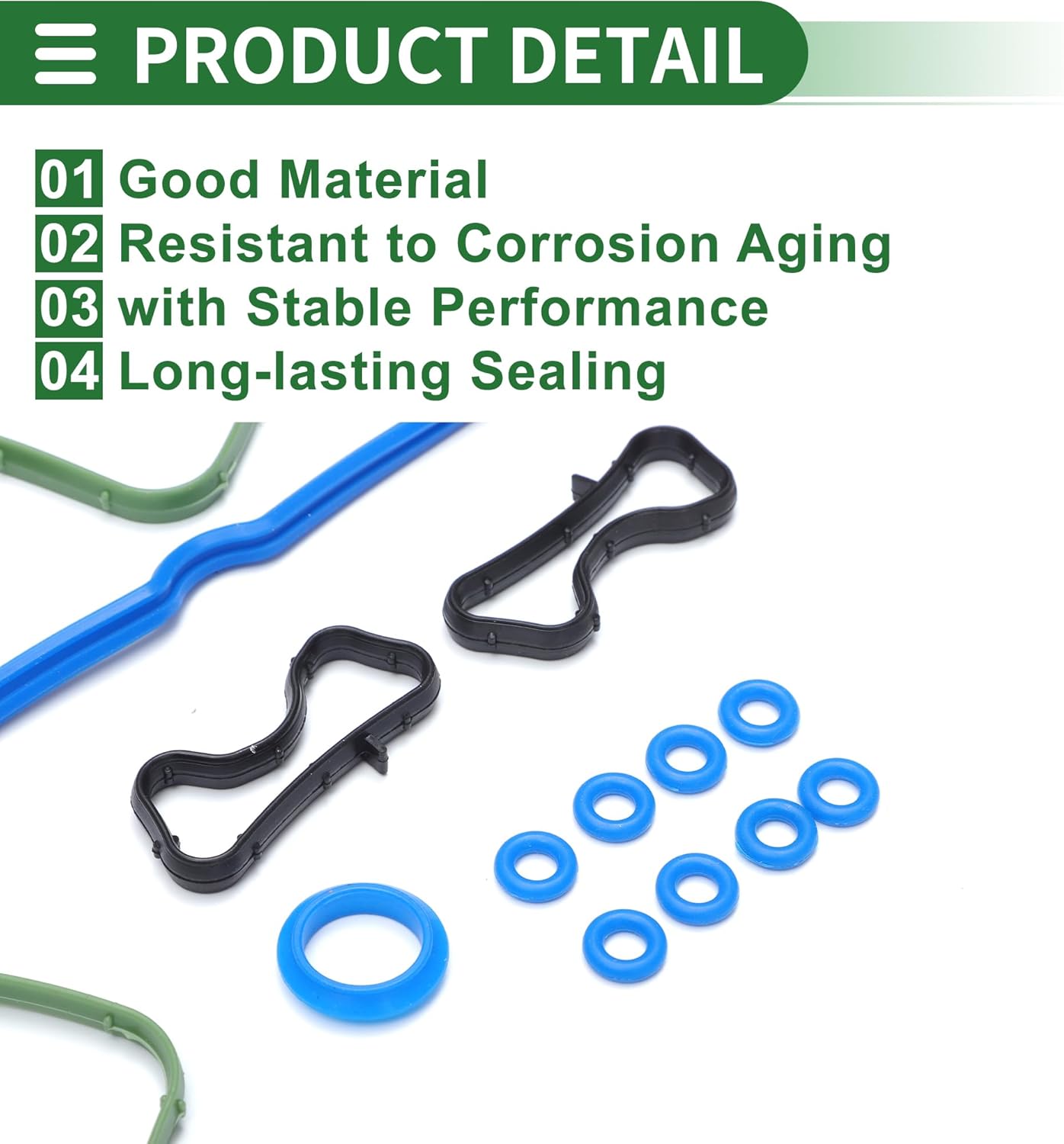 Motoforti Engine Valve Cover Gasket Kit Head Gasket Intake Exhaust Manifold Gasket Set No.HS26284PT for CHRYSLER 300 5.7L 2005-2008 1 Set Engine Car