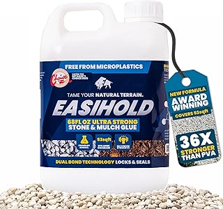 Easihold Rock Glue – Gravel Binder for Pea Gravel & Stones. Long-Lasti...